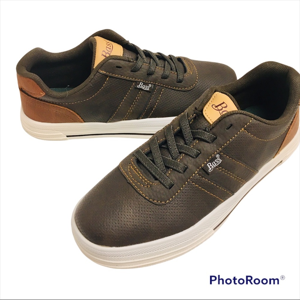 NEW G.H. BASS & CO. Slip-On Laced Shoe Boy's Size 1.5 Kids M Width Brown/Tan NIB - Picture 9 of 16